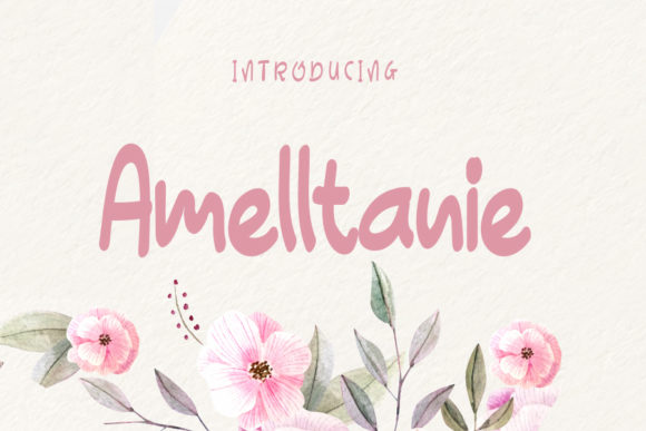 Amelltanie Display Font for Editorial Design