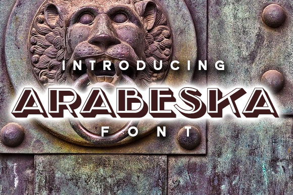 Arabeska: A Bold Retro Display Font for Editorial Design