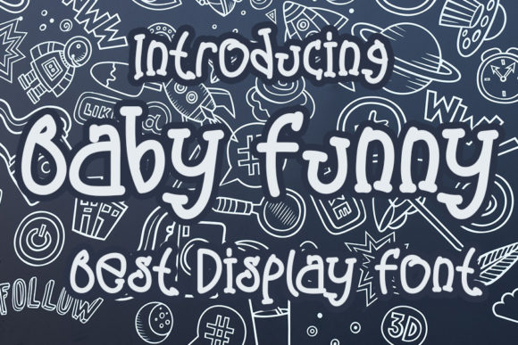 Baby Funny Typeface for Playful Editorial Design