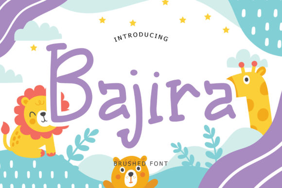 Bajira: The Quirky Display Font for Kid-Themed Branding