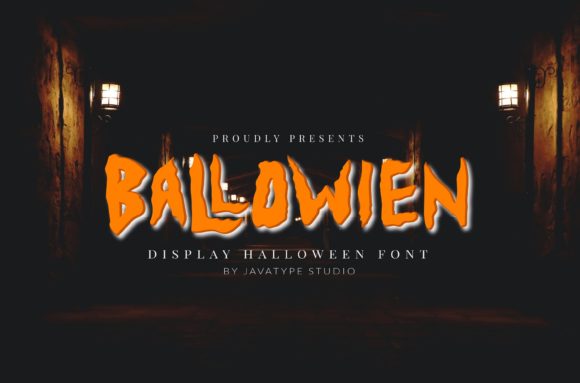 Ballowien: A Spooky Display Font for Creative Branding