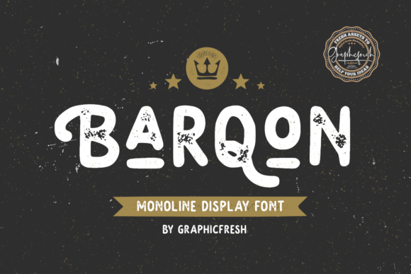 Barqon: A Vintage Display Font for Handmade Branding