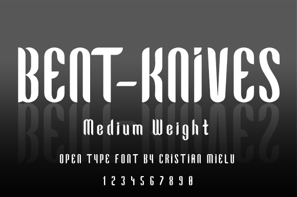 Bent-Knives Typeface Review for Bold Branding