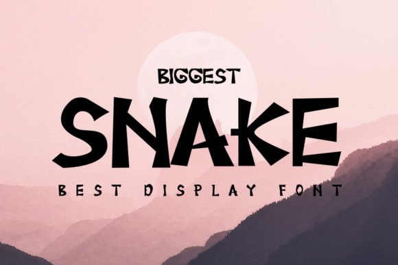 Biggest Snake: The Timeless Display Font for Handmade Brands