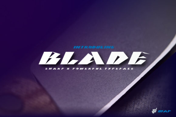Blade: Bold Display Font for Handmade Labels and Speed-Inspired Designs