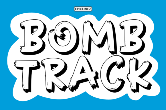 Bomb Track Typeface for Bold Brand Identity Projects
