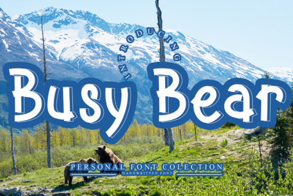 Busy Bear Display Font Review for Editorial Design