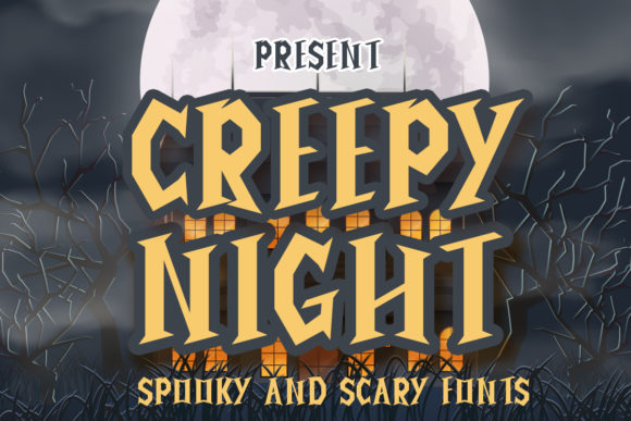 Creepy Night Typeface Review for Halloween Branding