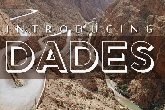 Dades Display Font for Bold Craft Designs