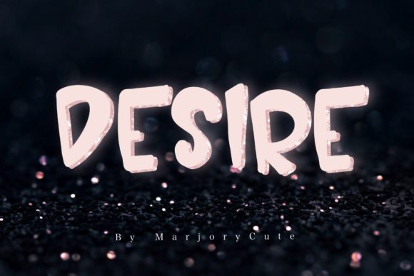 Desire Typeface: A Modern Bubbly Display Font for Branding