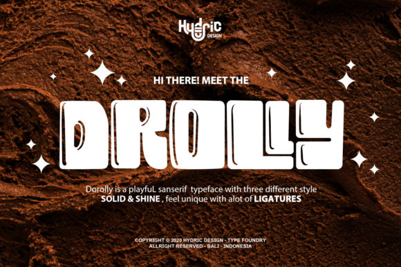 Drolly: The Ultimate Bold Display Font for Creative Projects