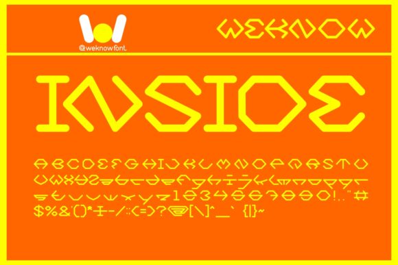 Inside: A Futuristic Display Font for Bold Brand Identity