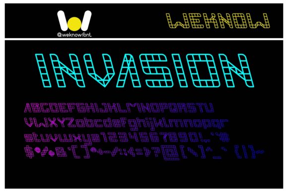 Invasion Typeface: Bold Techno Typography for Modern Editorial Design