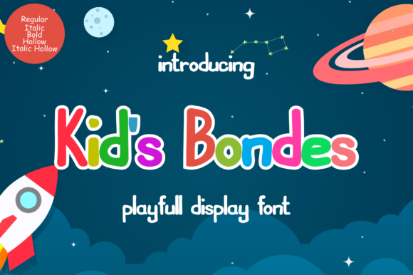 Kids Bondes Typeface: A Playful Display Font for Children’s Editorial Design