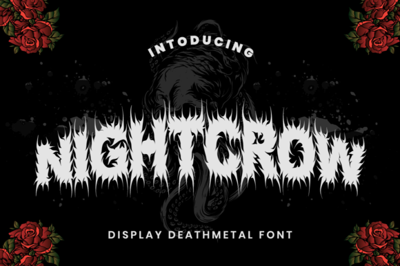 Night Crow: The Bold Display Font for Spooky Campaigns