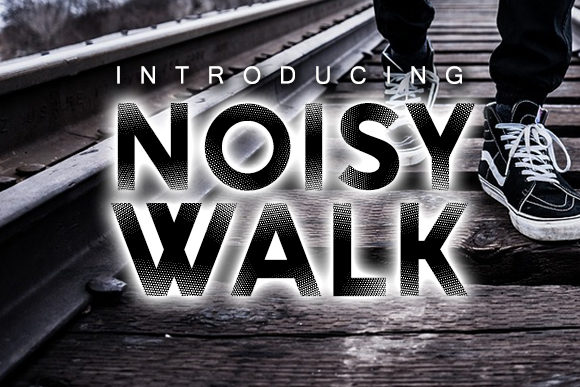 Noisy Walk: The Bold Display Font for High-Impact Designs