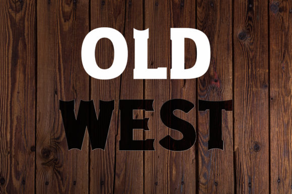 Old West Display Font for Rustic Craft Projects