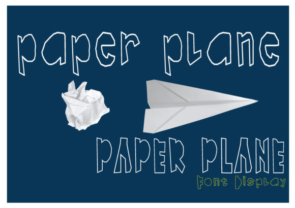 Paper Plane Display Font for Handmade Shop Branding