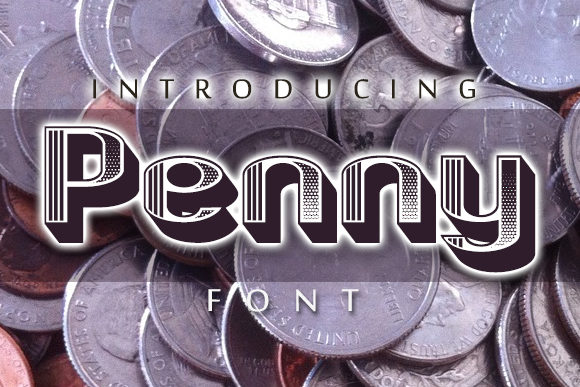 Penny: The 3D Retro Display Font for Bold Branding