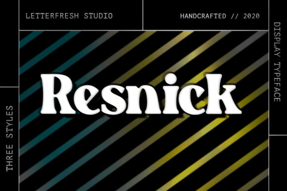 Resnick: A Bold Retro Display Font for High-Impact Campaigns