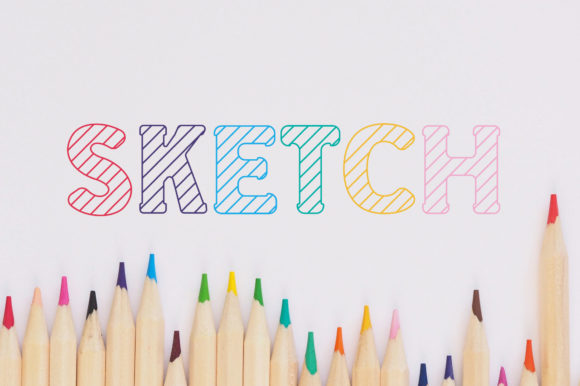 School Sketch Typeface for Playful Editorial Design