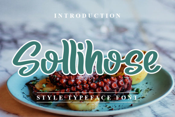 Sollihose Display Font for Playful Campaign Design