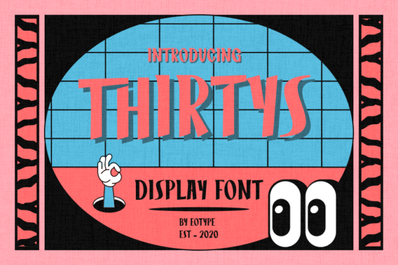 Thirtys: A Casual Display Font for Modern Brand Identity