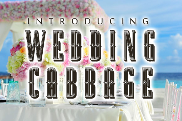 Wedding Cabbage Typeface: A Retro 3D Display Font for Nostalgic Editorial Design