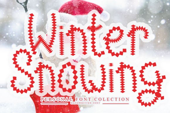 Winter Snowing Typeface: Bold Display Font for Seasonal Campaigns
